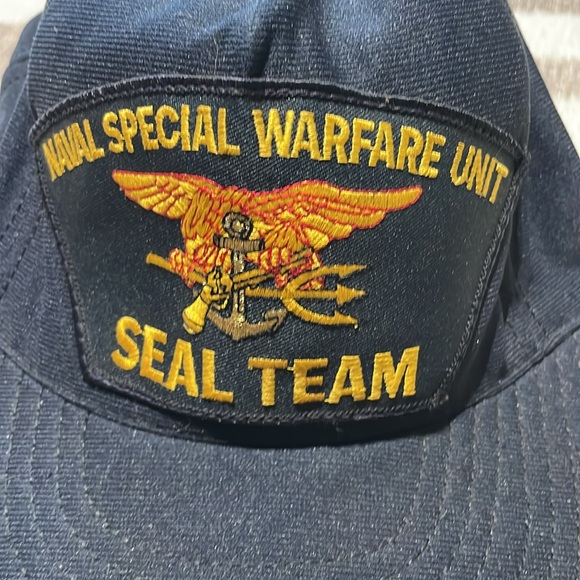 US Naval Special Warfare Unit Snapback Hat Blue Seal Team North Star Made in USA - Picture 2 of 10